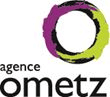 Logo - Agence Ometz - purple and lime circle with black in its fuzzy borders