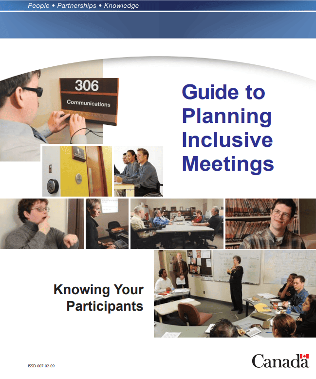 Guide to planning inclusive meetings