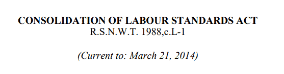 Nunavut Labour Standards Act