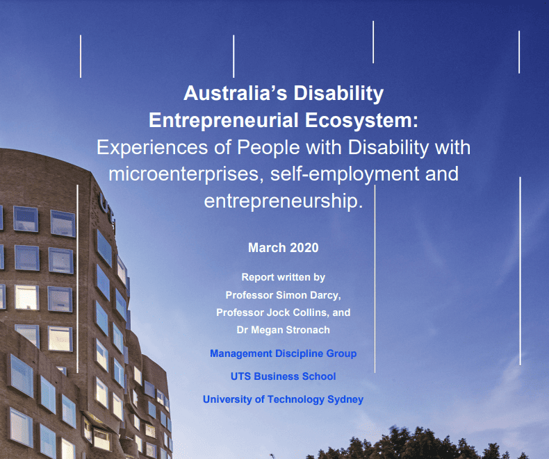 Australia’s Disability Entrepreneurial Ecosystem