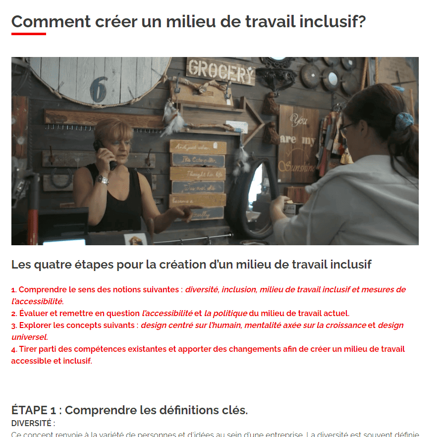 Comment créer un milieu de travail inclusif?