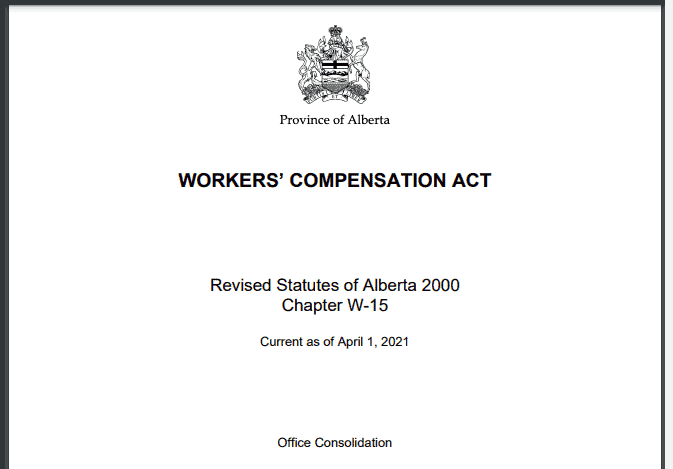 Workers Compensation Act Alberta