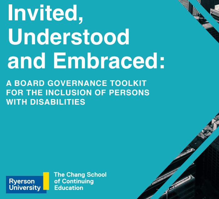 Invited, Understood, Embraced: A Board Governance Toolkit for the Inclusions with People who have Disabilities PDF
