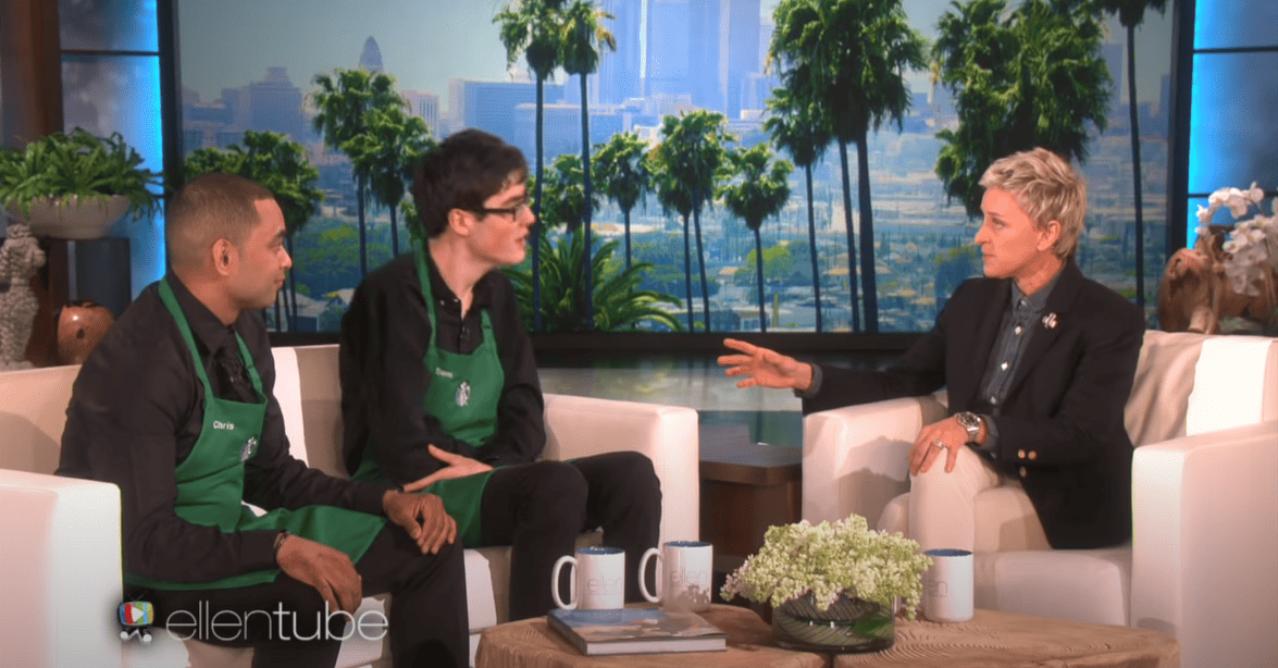 Ellen Meets the Dancing Starbucks Barista