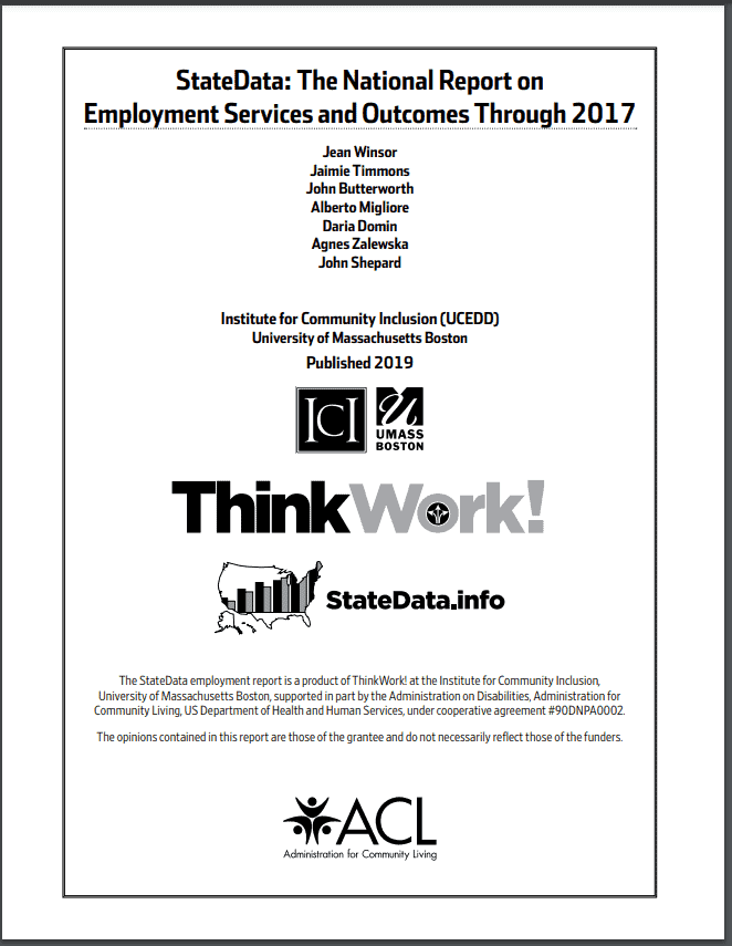 USA Report on Employment Services and Outcomes Through 2017