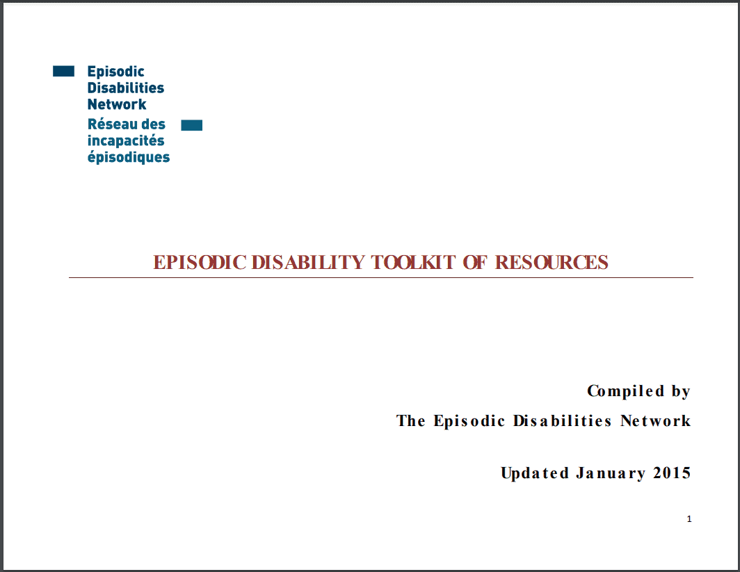 Episodic Disabilities Toolkit