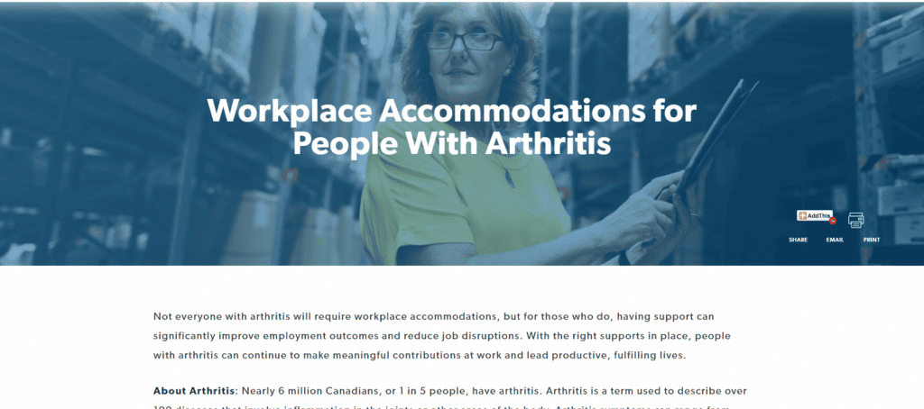Workplace Accommodations for People With Arthritis