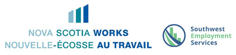 Logo: Southwest Employment Services - Nova Scotia Works - Nouvelle-Écosse au travail